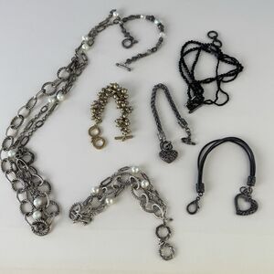 Vintage Premier Designs PD Fashion Jewelry Lot 6 Bracelets & 1 Necklace